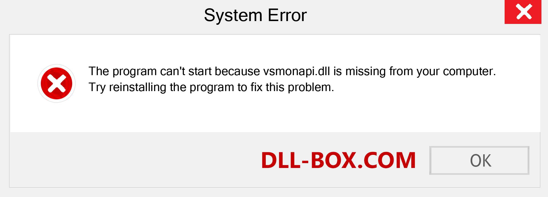  vsmonapi.dll file is missing?. Download for Windows 7, 8, 10 - Fix  vsmonapi dll Missing Error on Windows, photos, images